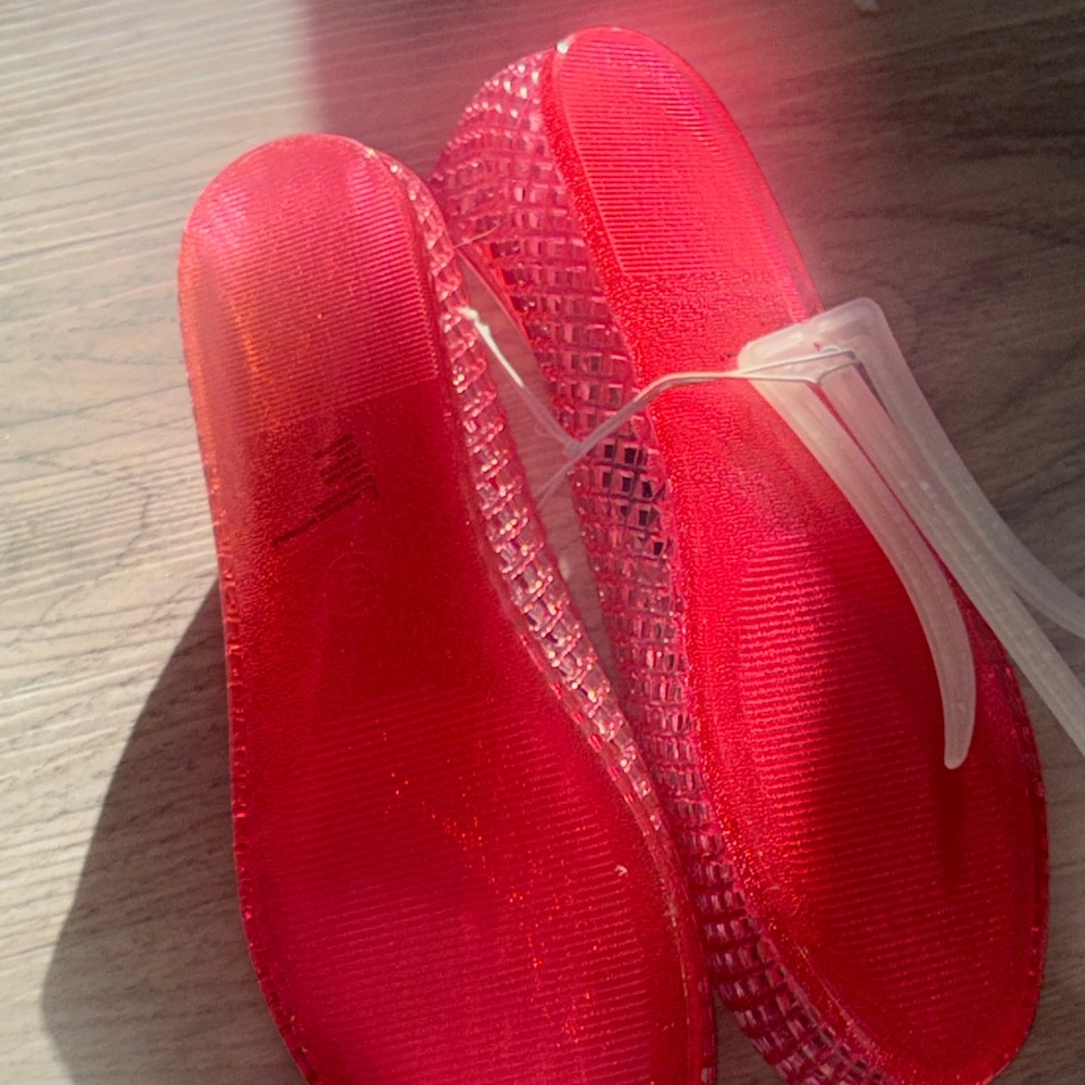 wild fable pink jellies mesh comfort ballet shoes in hot pink new - Picture 8 of 10